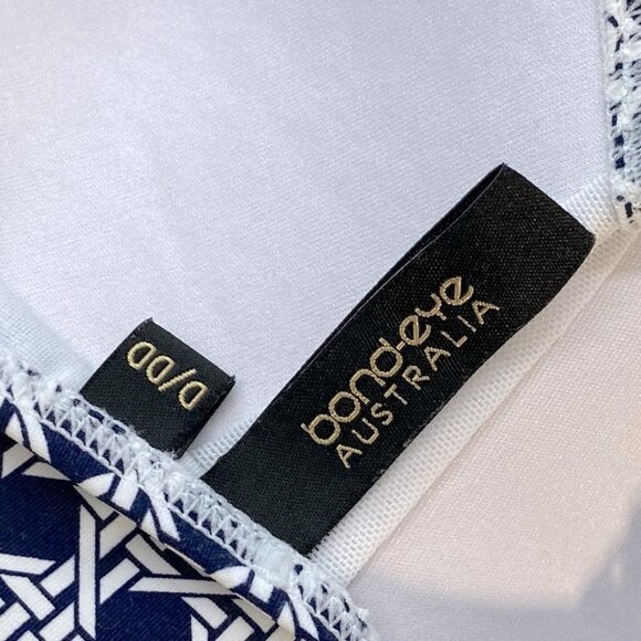 BOND-EYE Australia Navy Blue White Print One Piece Swimsuit XS - Picture 3 of 12